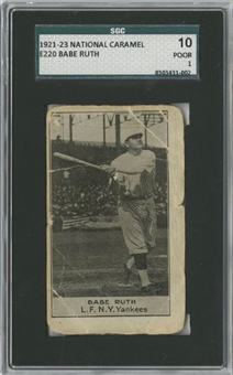 1921-23 E220 National Caramel Babe Ruth - SGC 10 PR 1